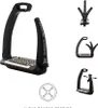 Acavallo Staffe Real-X Easy Safety Staffe Total Black Anteprima dell’immagine prodotto 14