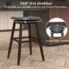 A bar stool in a kitchen setting, with a close-up inset showing the swivel mechanism. Náhľad obrázku produktu