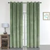 Samt Vorhang 2er Set Ösen Lindgrün 140x145 cm Verdunkelung  Produktbild-Vorschau 8