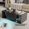 UnboxG LED-Couchtisch Schwarz Hochglanz, App & Produktbild-Vorschau 3