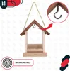 KOTARBAU® Mangiatoia Per Uccelli Selvatici Legno Anteprima dell’immagine prodotto 7