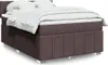 vidaXL Boxspringbett mit Matratze Dunkelbraun 140x200 cm Produktbild-Vorschau 2