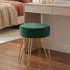 Duhome Sitzhocker Rund Polsterhocker aus Samt Hocker Produktbild-Vorschau 3