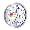Kinderzimmer Funkwanduhr, Funkuhr Wanduhr Kinder, Einhorn Produktbild-Vorschau 5
