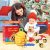 A mother and baby are playing with a bee-themed toy set near a Christmas tree. Produktbild-Vorschau