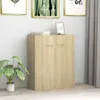 vidaXL Kredens dąb sonoma 60x30x75 cm materiał Podgląd zdjęcia produktu 1