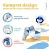 4er Set Schnullerkette Blau mit Metallclip inkl. Produktbild-Vorschau 3