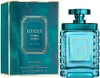 A box of Guess Uomo Acqua Eau de Toilette for men and the perfume bottle. Voir les images du produit