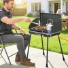 Outsunny Tragbarer Gasgrill 2 Brenner 7 kW 2-in-1 Produktbild-Vorschau 2