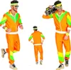 Uni 80 er Jahre Trainingsanzug hell - Gr. S - XXL + Produktbild-Vorschau 2