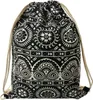 Juleeze JZBG0311 Sac à dos Boho noir et blanc 34x1x43 cm Voir les images du produit 1