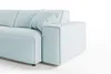 KAWOLA Sofa RANI Ecksofa Cord hellblau Recamiere links Produktbild-Vorschau 4