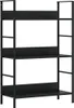 VidaXL 288218, Schwarz, 3 Regale, Stahl, Holz, 15 kg, 45 kg Produktbild-Vorschau 7