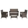 SVITA Rattan Set BROOKLYN in Braun Gartenmöbel Terrasse Produktbild-Vorschau 3