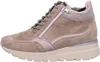 Side view of a taupe bootie. Produktbild-Vorschau