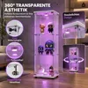 Vitrine INONEFT en verre avec 3 niveaux, armoire vitrine Voir les images du produit 5