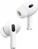 Two white wireless earbuds are shown against a plain white background. Produktbild-Vorschau
