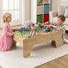 COSTWAY Tavolo per trenini in legno 3in1 per bambini, Anteprima dell’immagine prodotto 2
