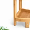 Relaxdays Eckregal Bambus, 5 halbrunde Ablagen, HBT: Produktbild-Vorschau 9