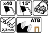 POWERMAT TDD-190x30x40Z Lame de scie pour bois 190x30mm 40Z Voir les images du produit 2