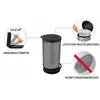 Treteimer 30 l PASO, Farbe:Carbon metallic Produktbild-Vorschau 3