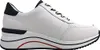 A side view of a single white sneaker with black and red accents. Produktbild-Vorschau