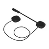 A black Bluetooth headset with two ear speakers and a microphone boom, isolated on a white background. Náhled obrázku produktu