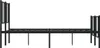 A black metal bed frame shown from the side against a white background. Náhled obrázku produktu