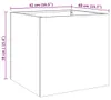 vidaXL Pflanzkübel Silbern 42x40x39 cm Edelstahl Produktbild-Vorschau 8