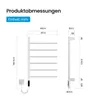 Heilmetz Elektrischer Handtuchheizkörper 78x45 cm Weiß, Produktbild-Vorschau 9