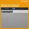Close-up of a dishwasher control panel with text overlay. Produktbild-Vorschau