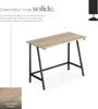 Bureau Newton - Bois clair industriel, Chêne Sonoma Voir les images du produit 3