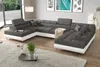 Ecksofa mit Schlaffunktion und Bettkasten, U-Form Ecksofa Produktbild-Vorschau 4