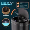 MONZANA® Poubelle automatique acier inoxydable 58 L capteur Voir les images du produit 5