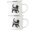 Katzen Mama Emaille-Tasse Katzenbesitzer Katzenmama Produktbild-Vorschau 2