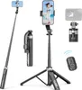 Qirita Selfie-Stick-Stativ, 130 cm ausziehbarer Produktbild-Vorschau 1