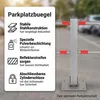 Mucola parkovací stĺpik uzamykateľný parkovací stĺpik Náhľad obrázku produktu 2