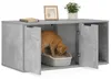 vidaXL Litière pour chat, meuble, gris béton, 100 x 49 x 45 Voir les images du produit 3