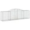 Gabionen mit Hochbogen 15 Stk. 300x50x80/100cm Verzinktes Produktbild-Vorschau 3