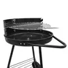 Carrello barbecue con ruote e griglia regolabile - 68 x 42 Anteprima dell’immagine prodotto 4