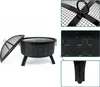Relaxdays Feuerschale, HxØ 62 x 66 cm, mit Grillrost, Produktbild-Vorschau 5