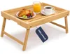 WELLHAUS Bambus Betttablett Klappbar Frühstückstablett Produktbild-Vorschau 1