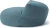 A teal beanbag chair is shown from a side angle against a white background. Produktbild-Vorschau