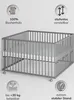 Laufgitter 120x120 cm mit Matratze - grau - Premium Produktbild-Vorschau 2