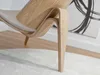 Poltrona di design DAHL - beige chiaro / rovere Anteprima dell’immagine prodotto 9