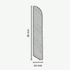Sockelleiste Massivholz 16 x 58 x fallende Längen bis ca. Produktbild-Vorschau 2