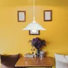 Lampe suspendue sur table E27 1x60W verre blanc albâtre Voir les images du produit 3