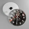 Wanduhr - Rund - Glasuhr - ritter rüstung - 40x40cm - Produktbild-Vorschau 2