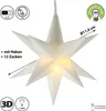CEPEWA - LED Weihnachtsstern 6/18 Timer 3D Stern Ø11 weiß Produktbild-Vorschau 2