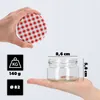 KADAX petits bocaux 250 ml, Pots de confiture avec Voir les images du produit 3